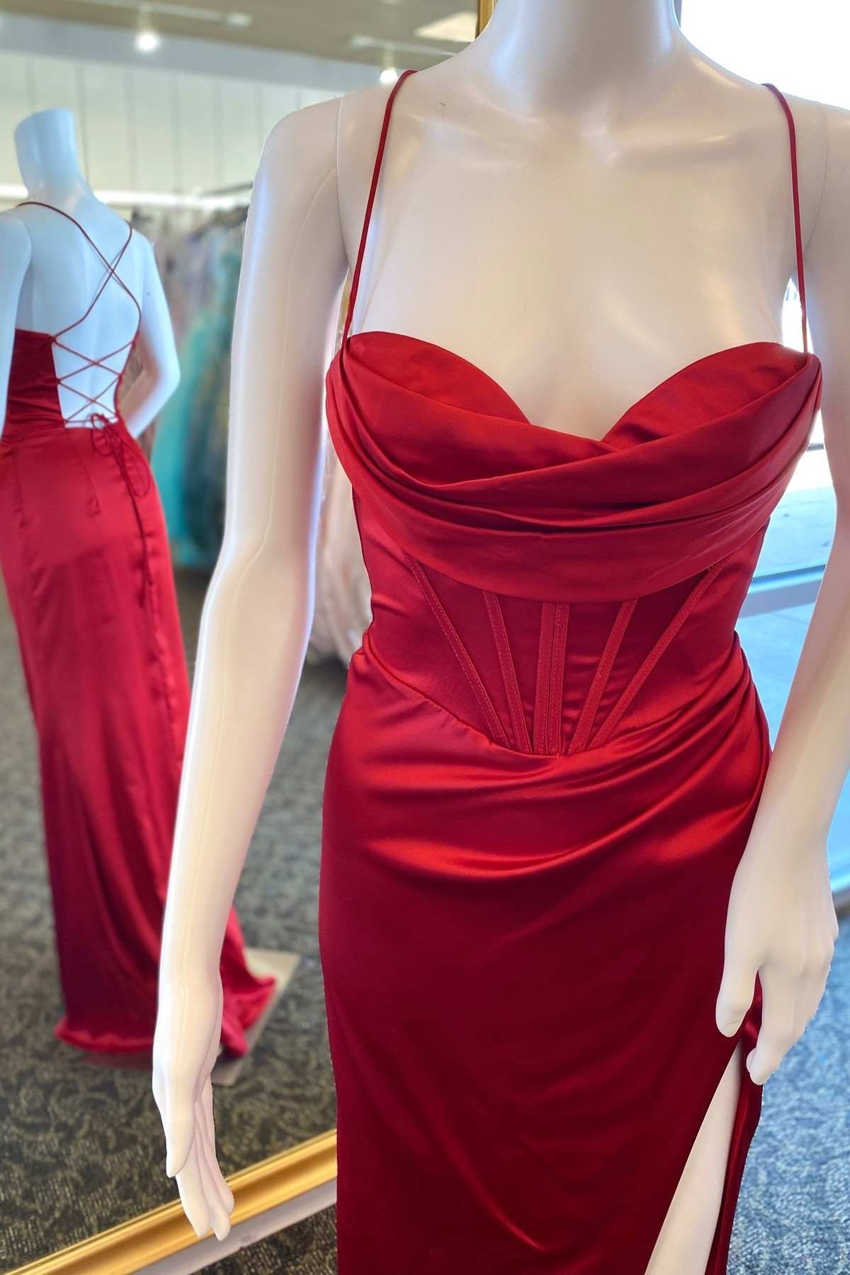 Cowl Neck Prom Dress