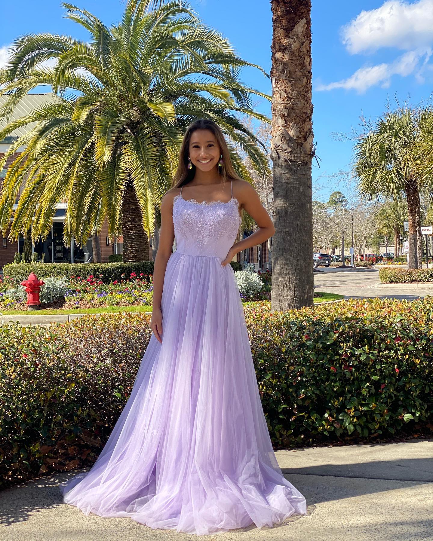 Palm Prom Dress