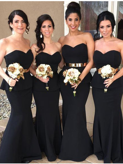 Black Bridesmaids Dress