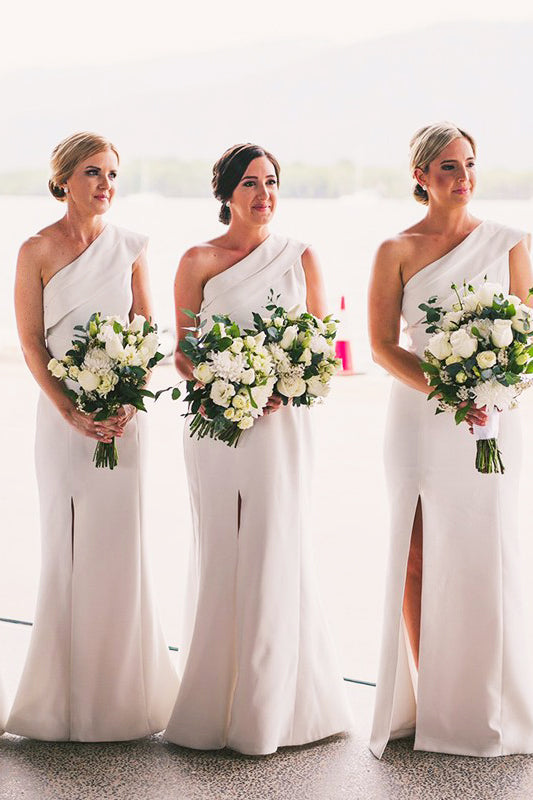 One Strap Bridesmaid Dress