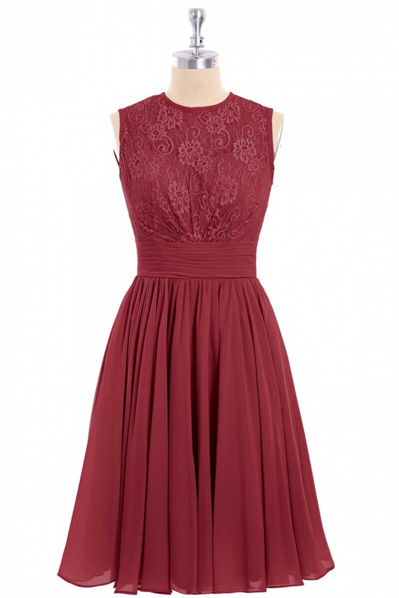 Short Lace Burgundy Bridesmaid Dresses Burgundy Lace