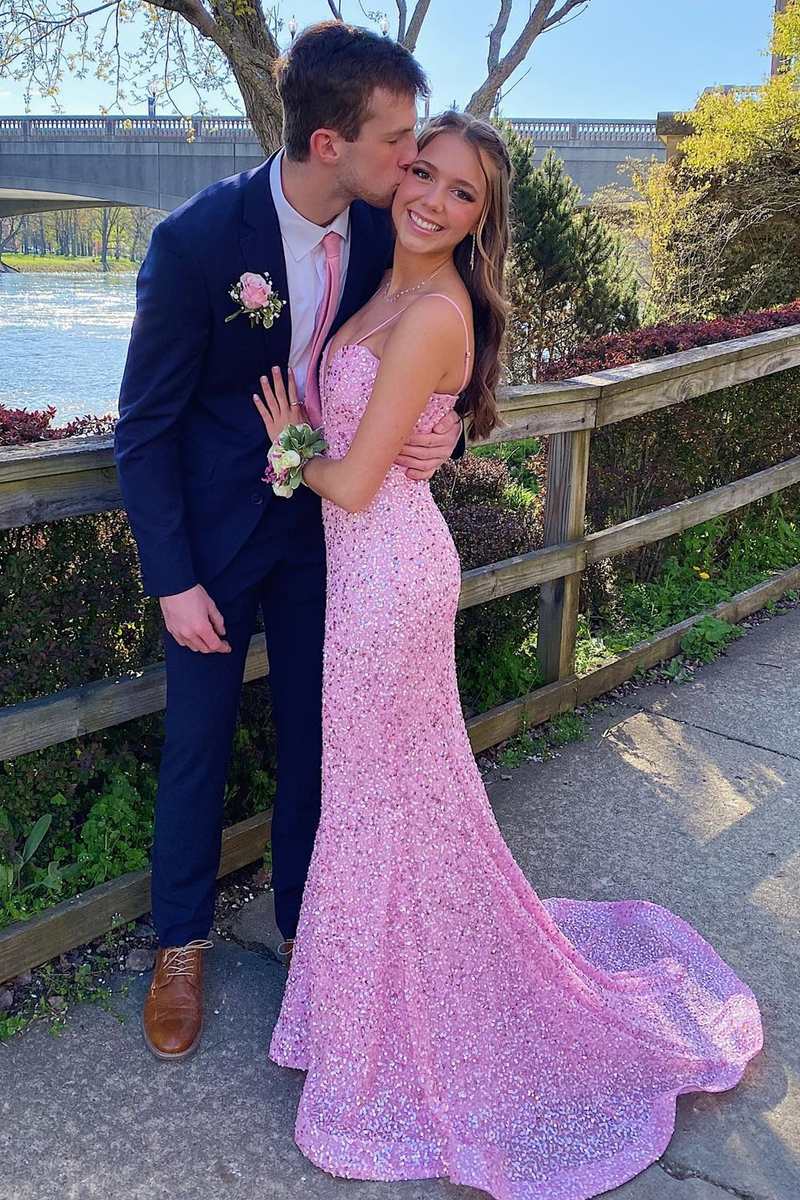 Pink and hotsell grey prom