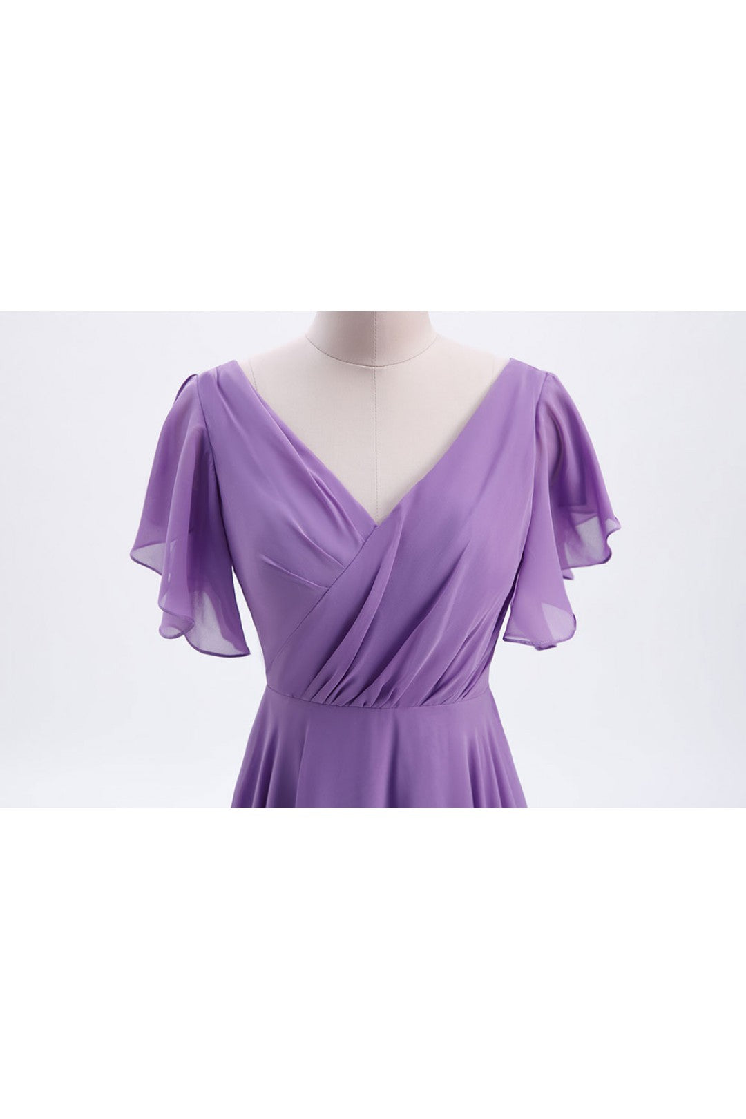 lavender chiffon dress