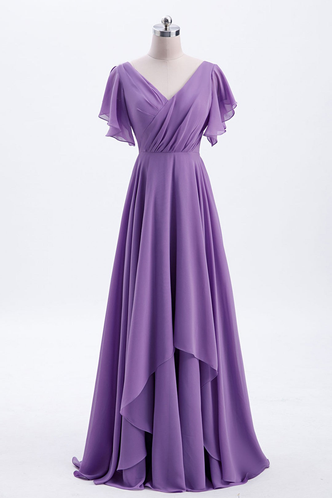 Lavender chiffon bridesmaid outlet dresses