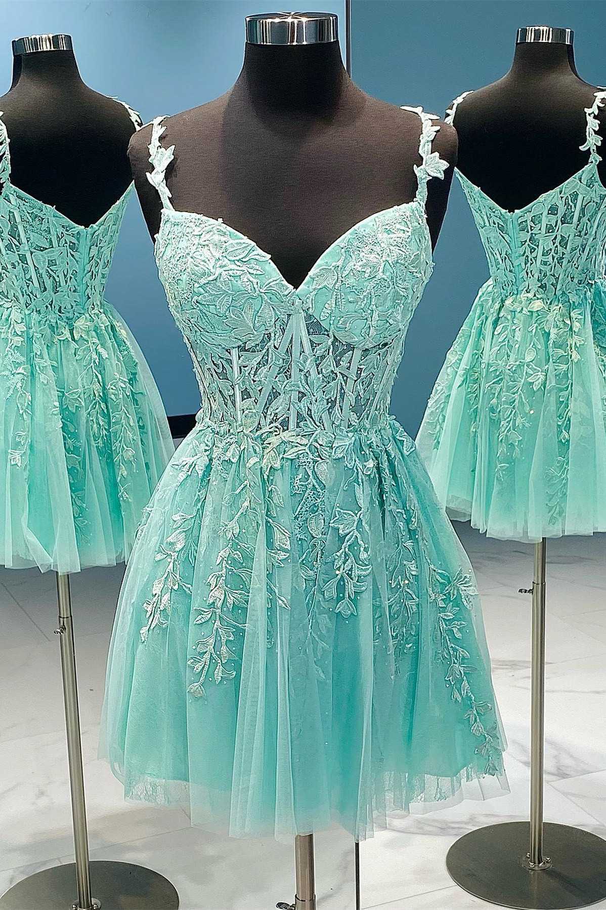 Light green clearance homecoming dresses