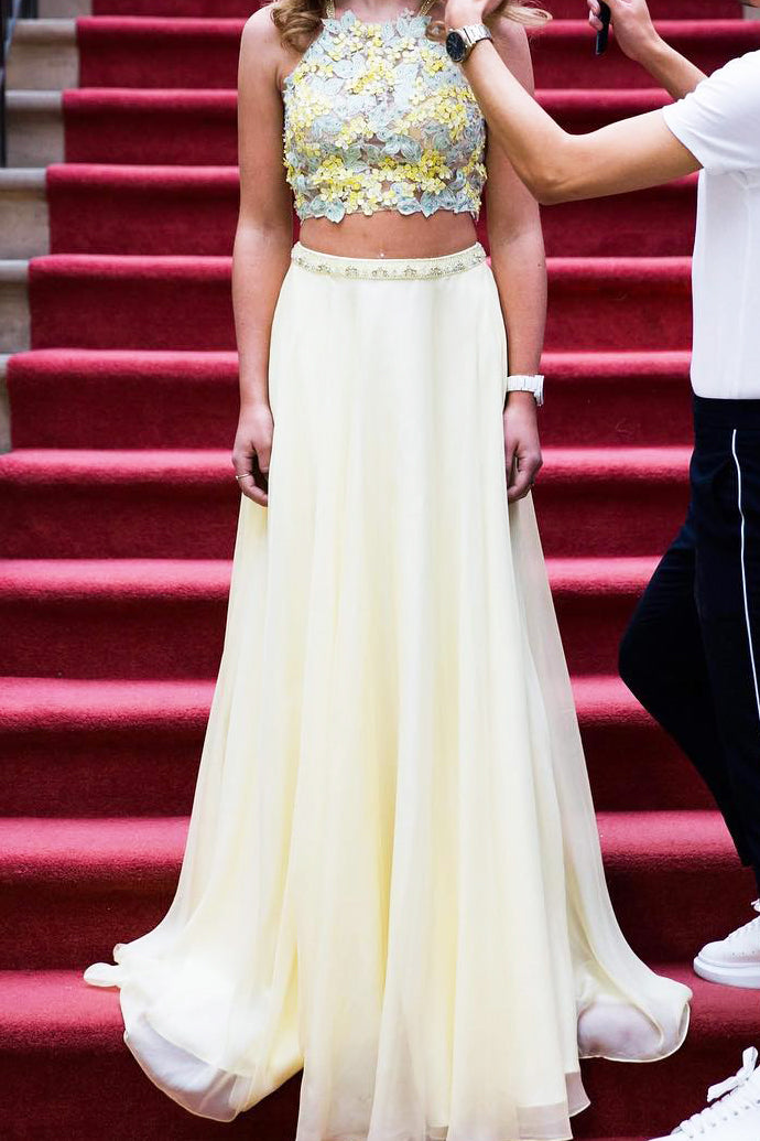 Cropped Top Prom Dresses