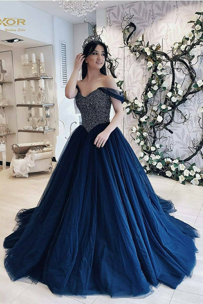 Gorgeous Off Shoulder Beaded Burgundy Long Prom Gown