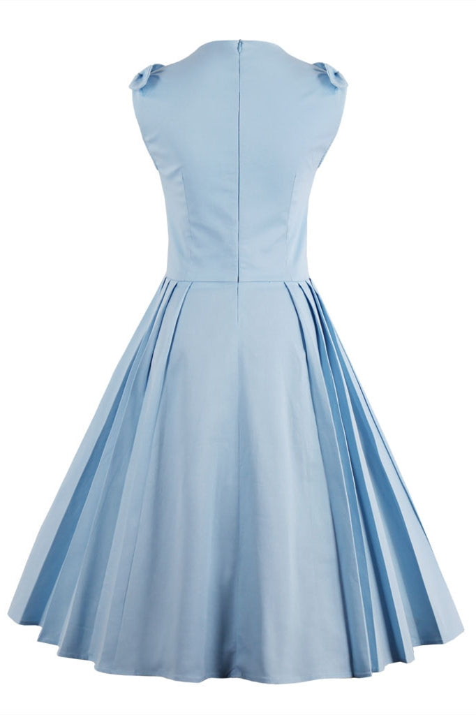 50s Vintage Light Blue Dress