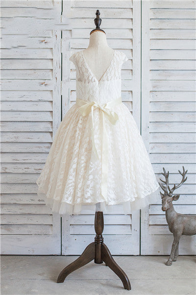 Adorable Ball Gown White Flower Girl Dress