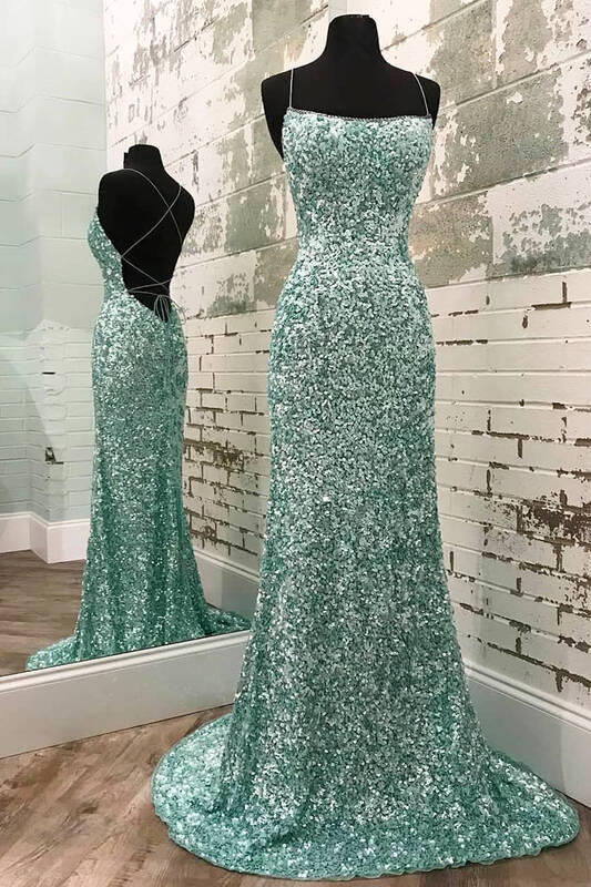 mint green gowns