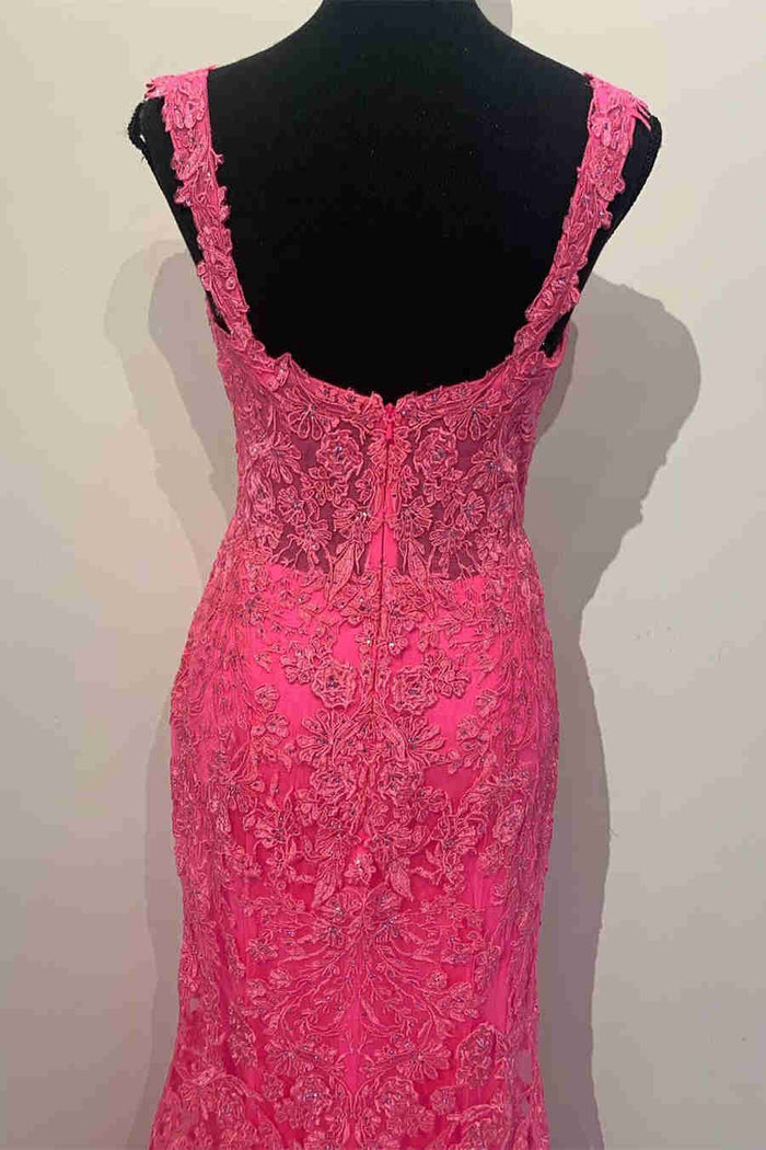 Gorgeous Mermaid Lace Appliques Prom Dress