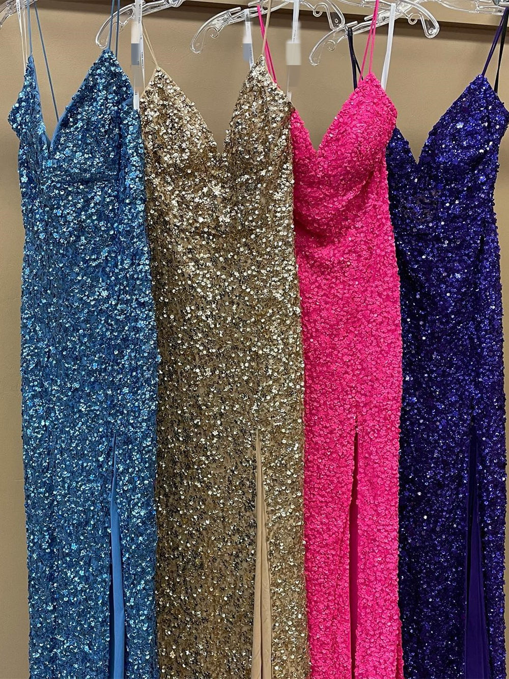 Mermaid Purple Sequin Long Prom Dress with Slit – Dreamdressy