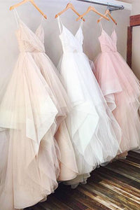 Princess A-line Straps Long Wedding Dress