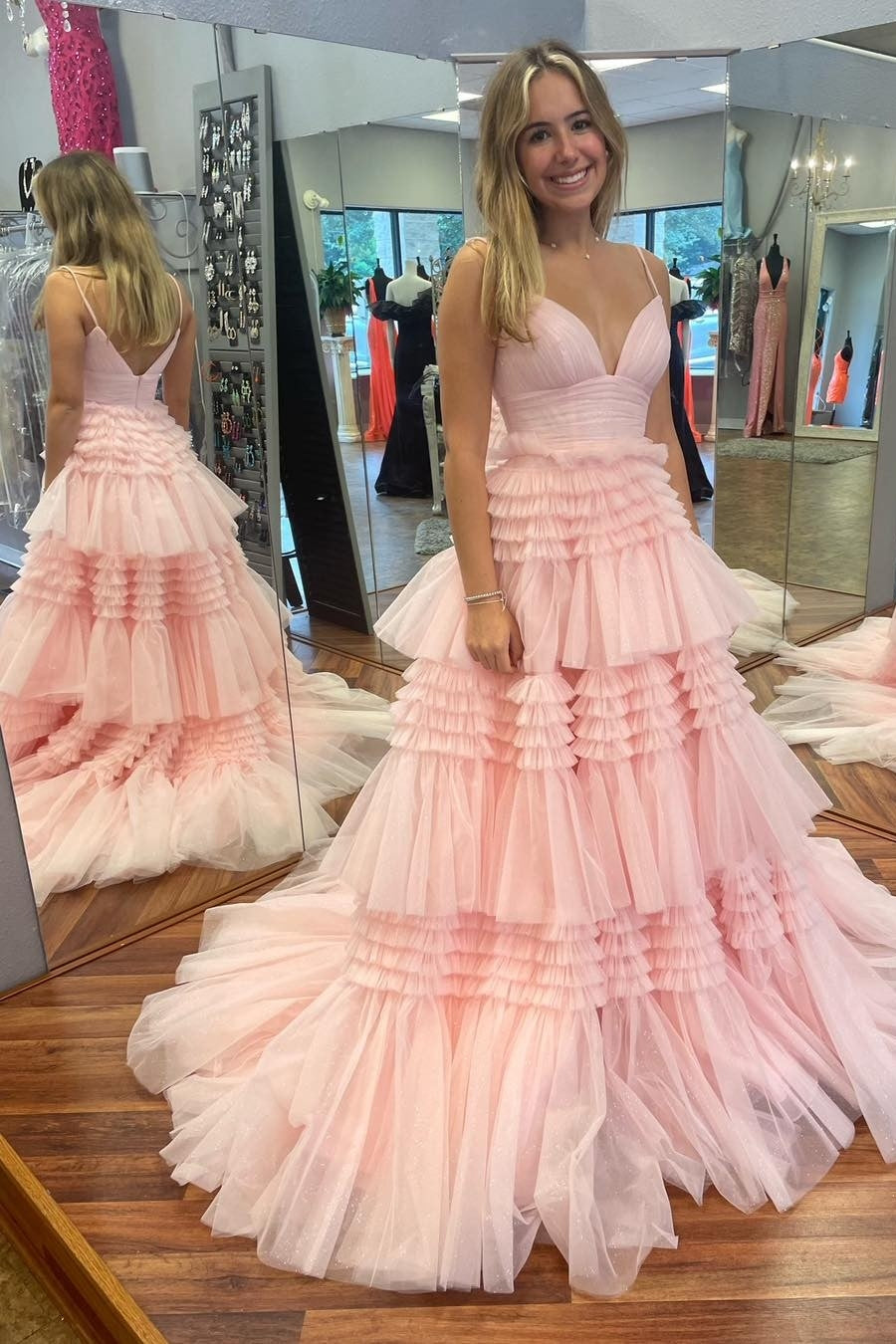 Simple Lace Sleeve Long Formal Dress – Dreamdressy