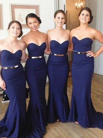 Navy and gold bridesmaid dresses best sale